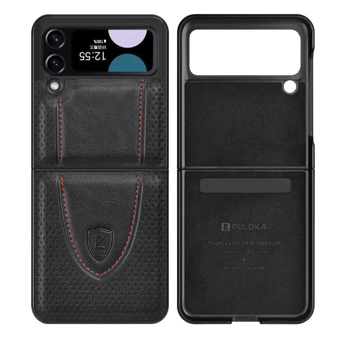 High Quality Business Leather Phone Cover Case for Samsung Galaxy Z Flip - ShopOnCliQ