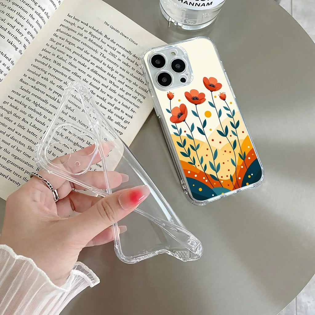 Hillside Bloom Transparent Silicon Case For iPhone - ShopOnCliQ