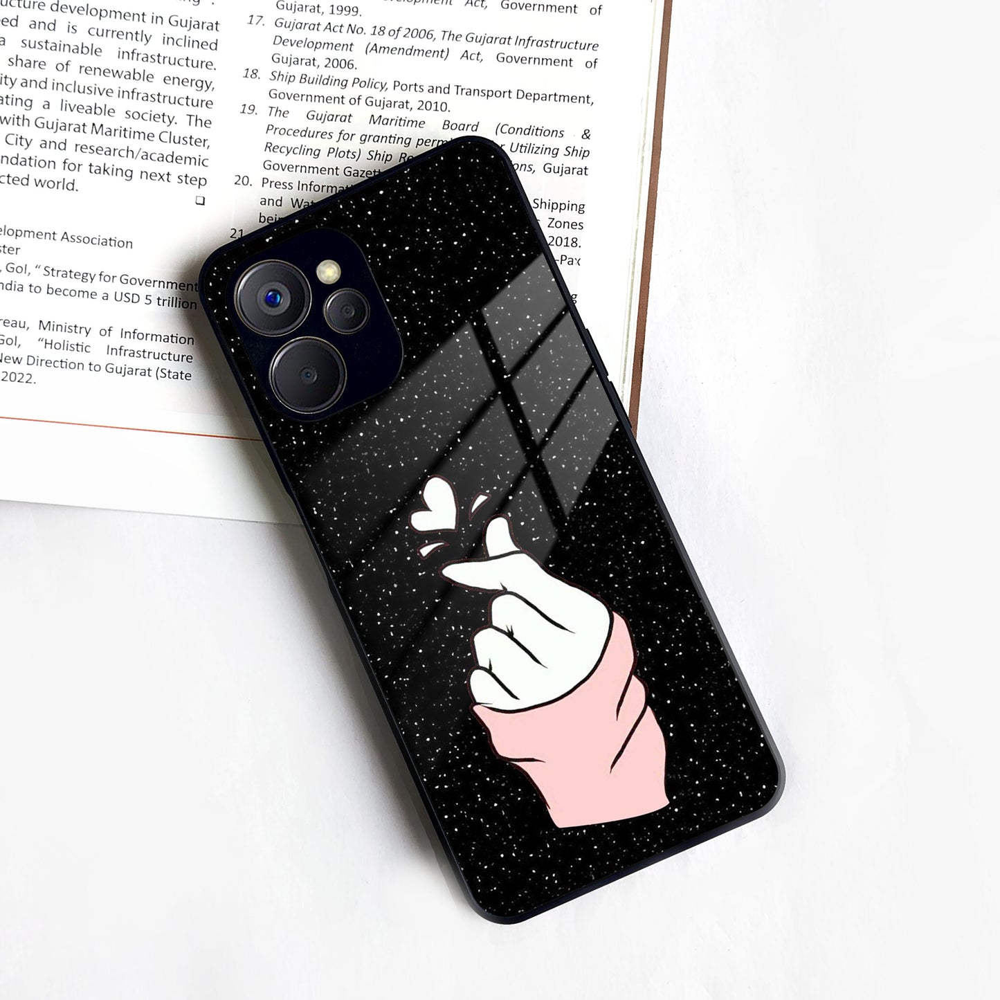 Kpop Love Glass Phone Case And Cover For Realme