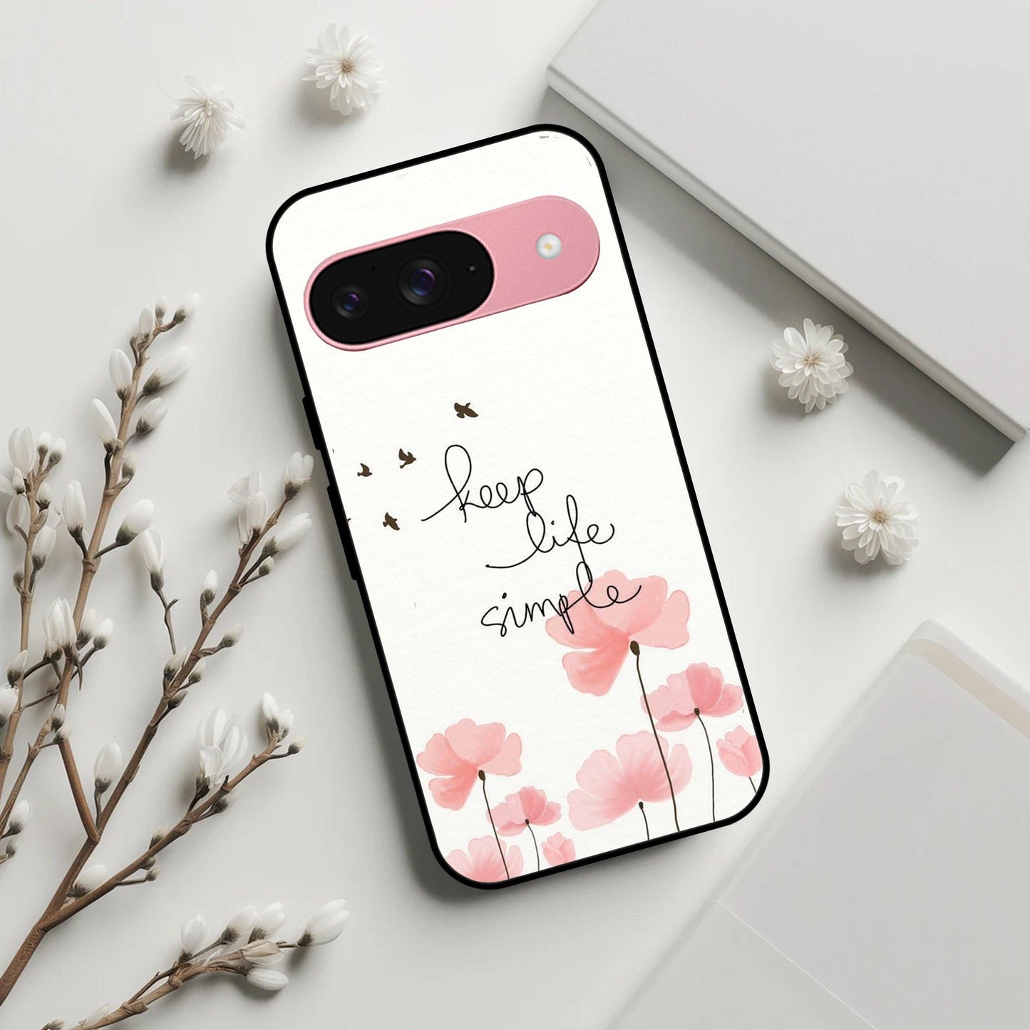 Keep Life Simple Glossy Metal Case Cover For Google