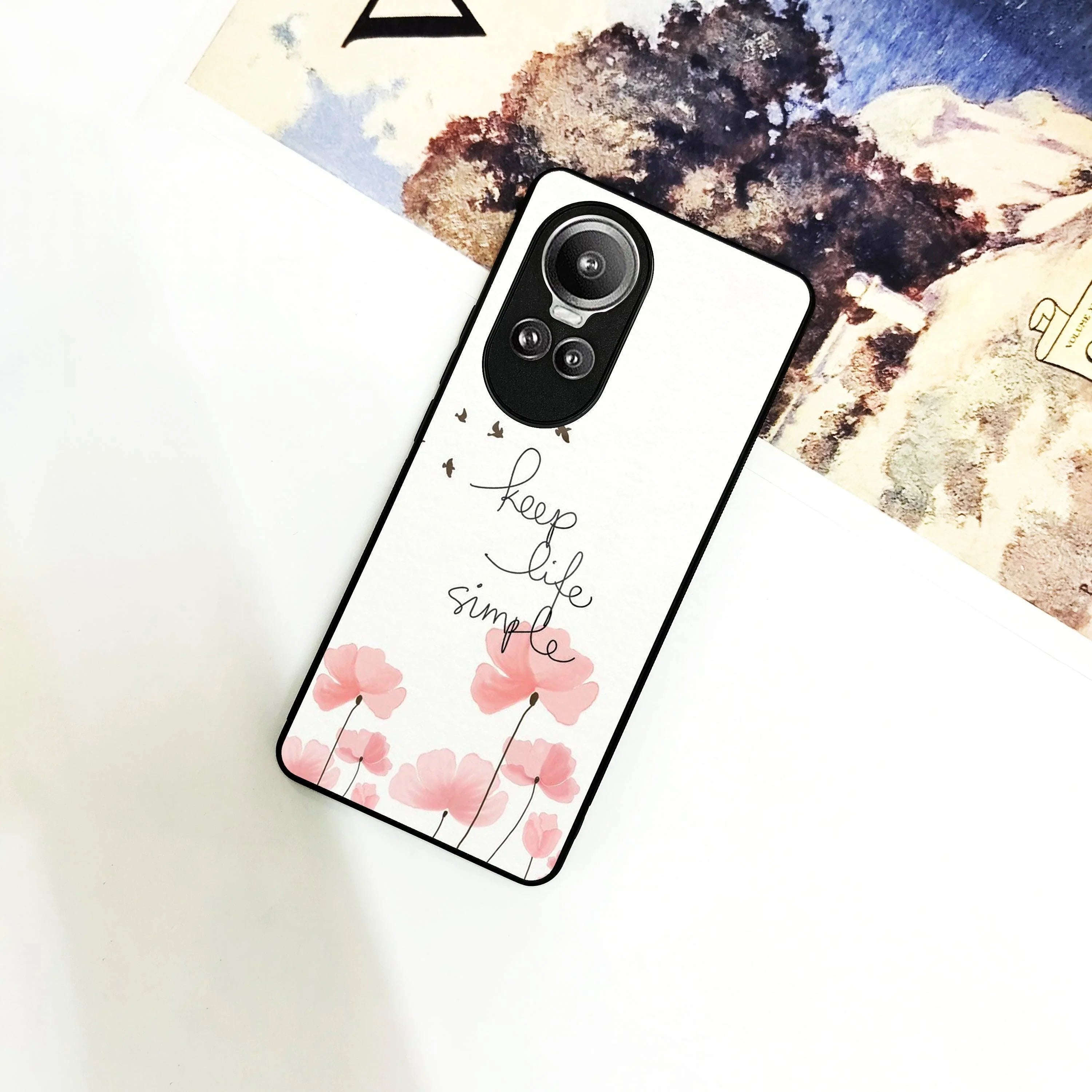 Keep Life Simple Glossy Metal Case Cover For Oppo - ShopOnCliQ