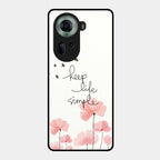 Keep Life Simple Glossy Metal Case Cover For Oppo - ShopOnCliQ