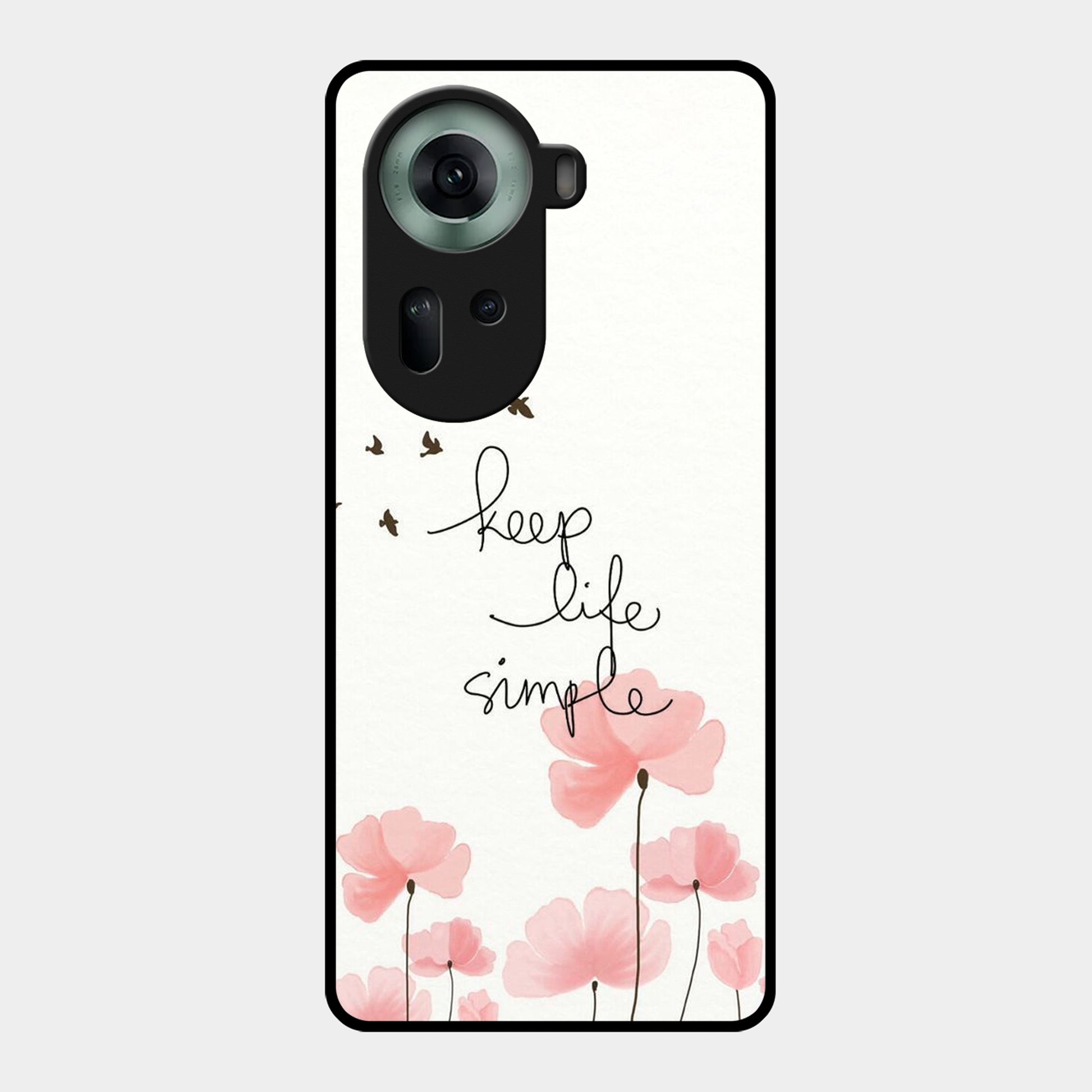 Keep Life Simple Glossy Metal Case Cover For Oppo - ShopOnCliQ