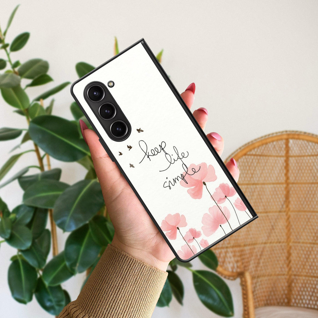 Keep Life Simple Glossy Metal Case Cover For Samsung - ShopOnCliQ