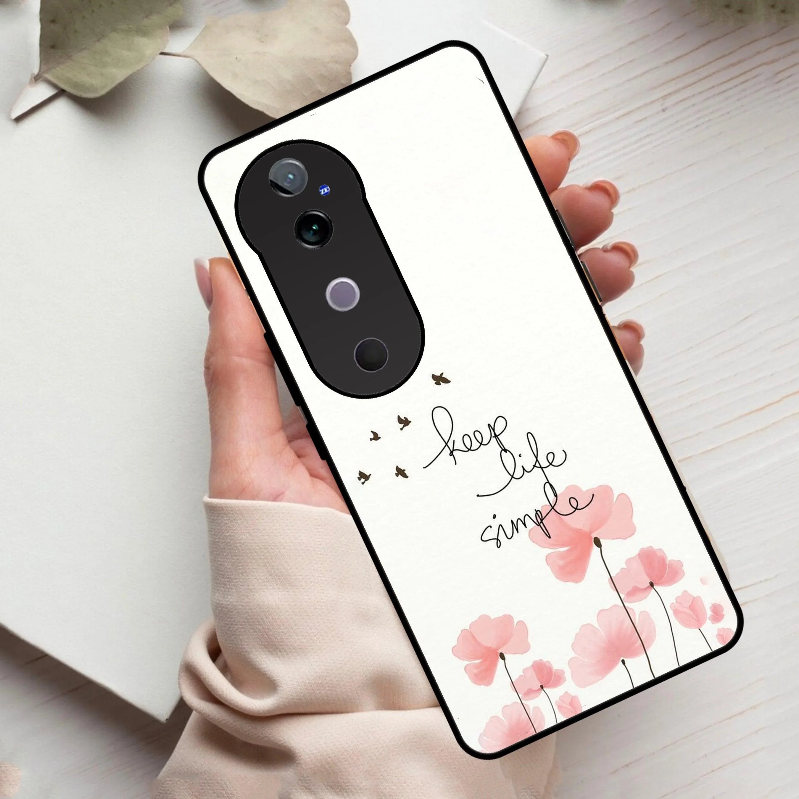 Keep Life simple Glossy Metal Case Cover For Vivo - ShopOnCliQ