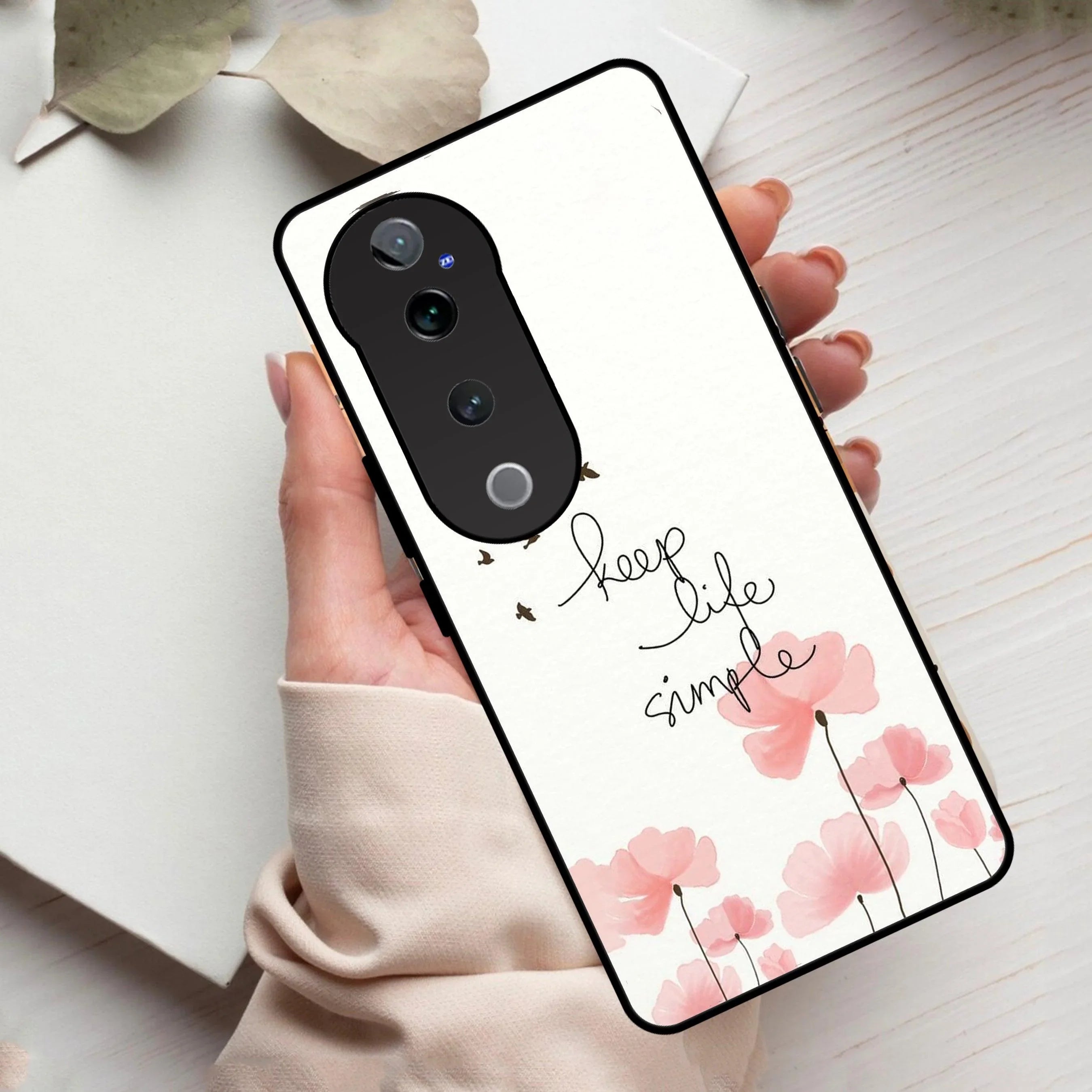 Keep Life simple Glossy Metal Case Cover For Vivo - ShopOnCliQ