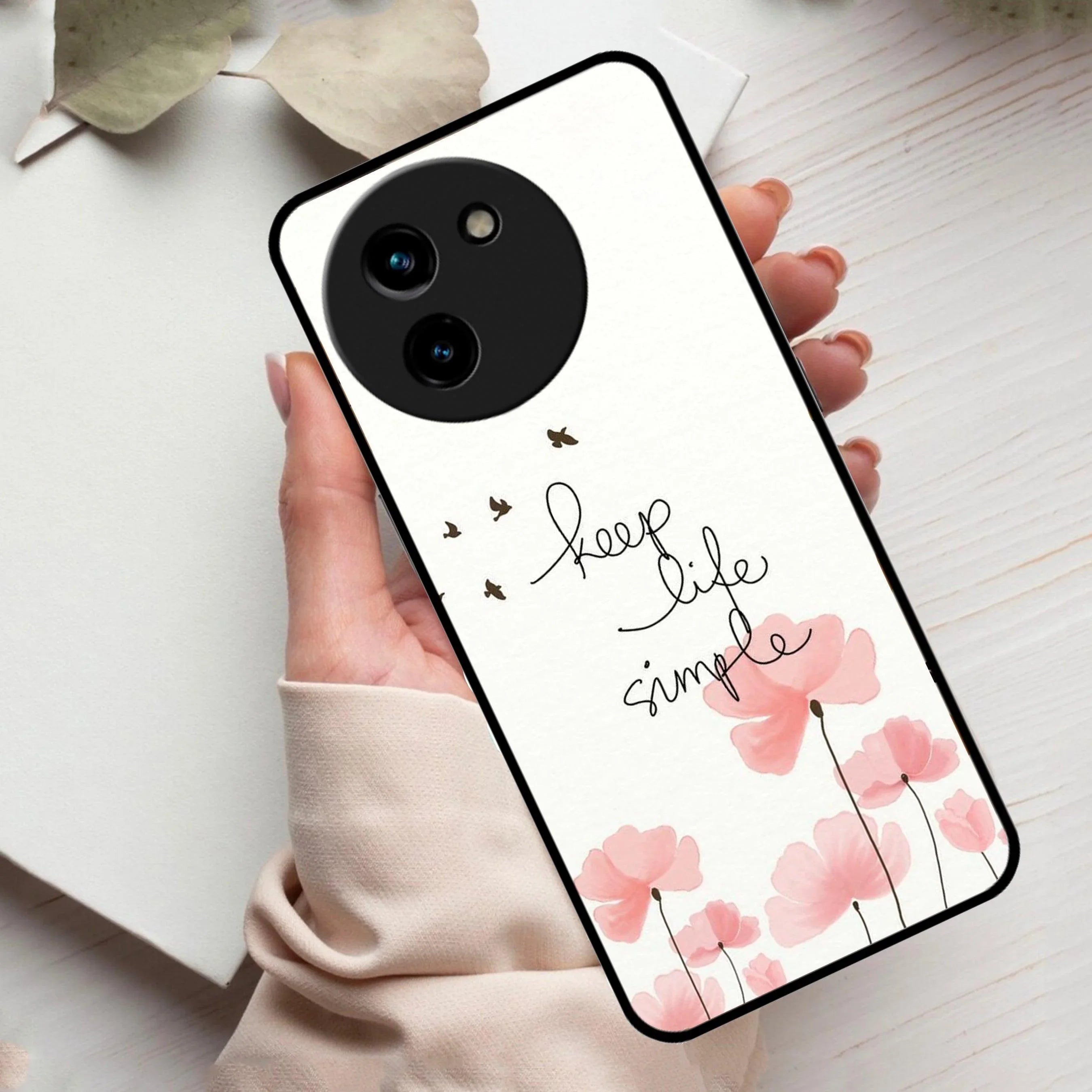 Keep Life simple Glossy Metal Case Cover For Vivo - ShopOnCliQ