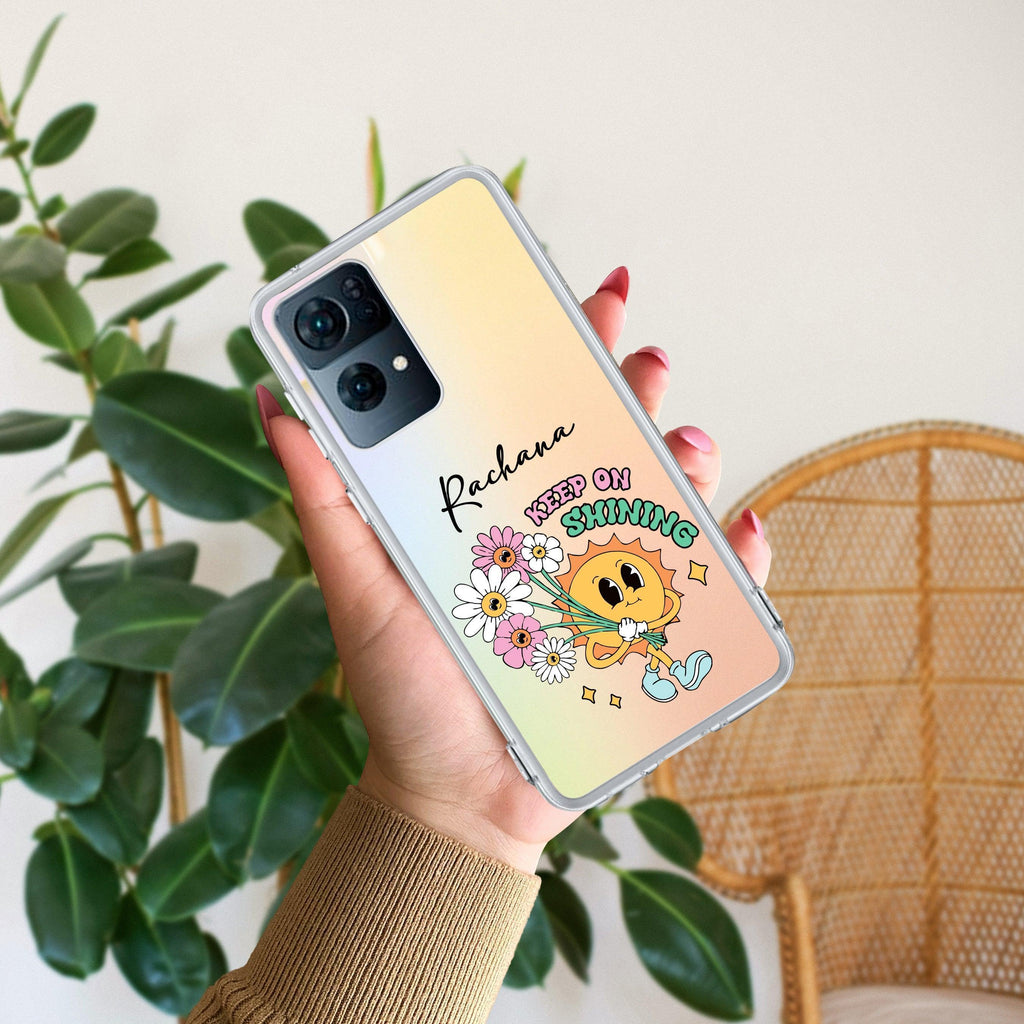Keep Shining Customize Anti Yellow Case For Oppo Reno 7 Pro 5G