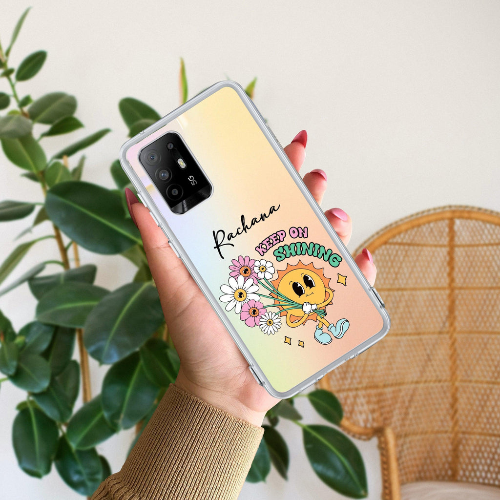 Keep Shining Customize Anti Yellow Case For Oppo F19 Pro Plus