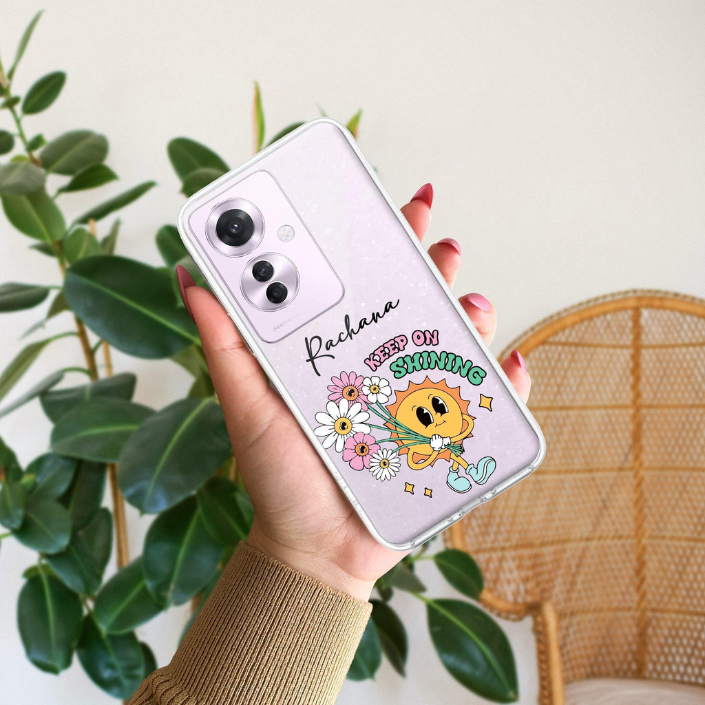 Keep Shining Customize Anti Yellow Case For Oppo F25 Pro 5G