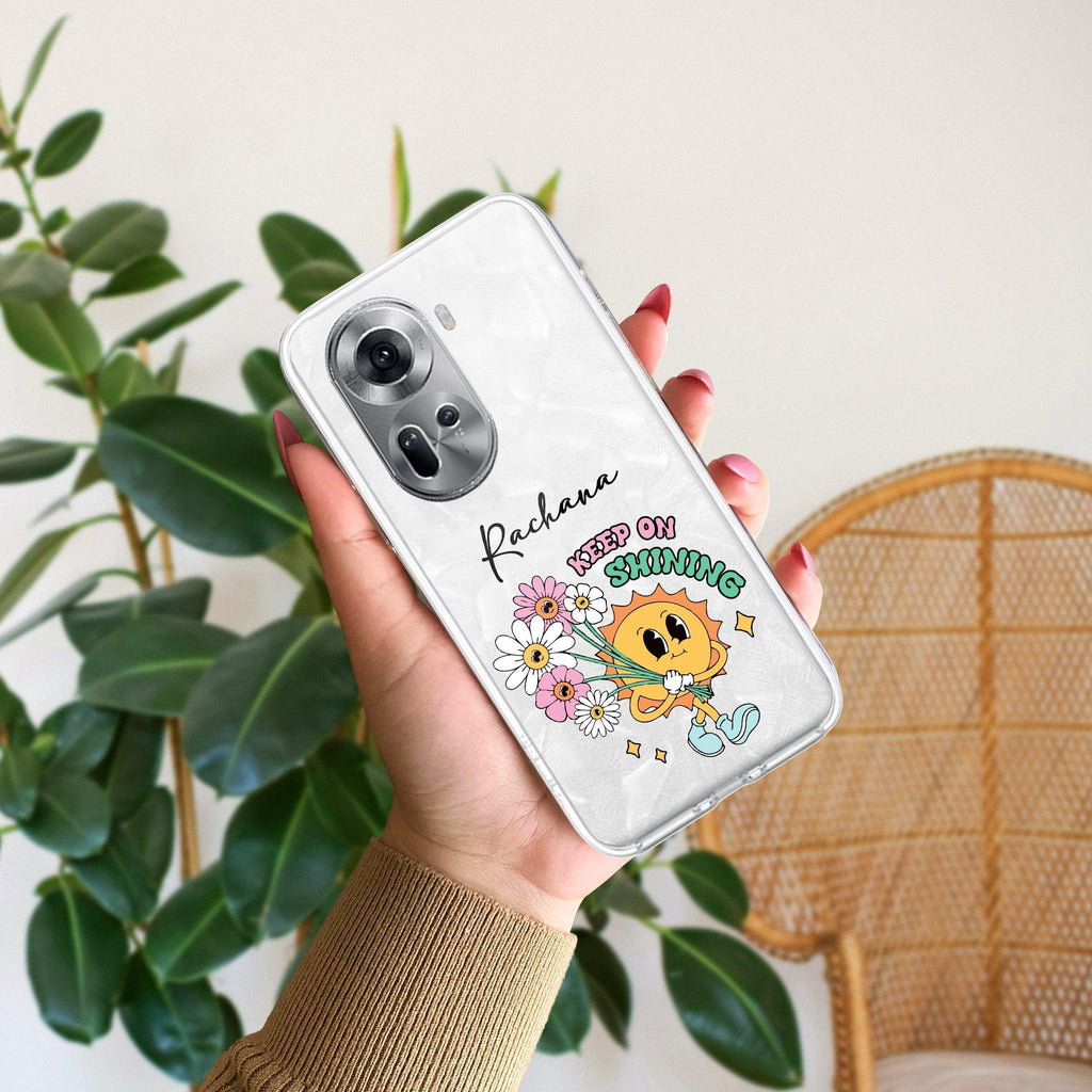 Keep Shining Customize Anti Yellow Case For Oppo Reno 11 5G