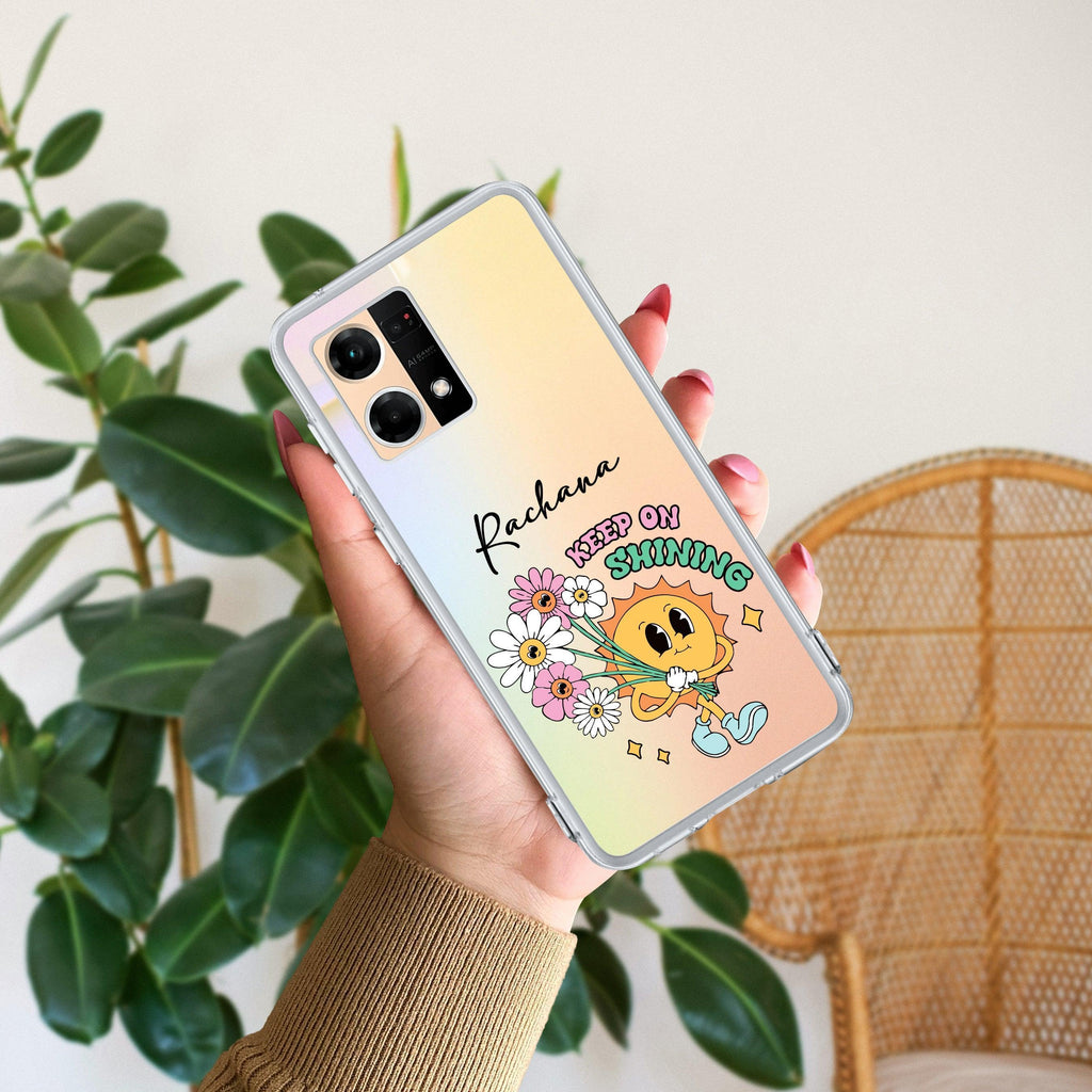 Keep Shining Customize Anti Yellow Case For Oppo Reno 7 5G