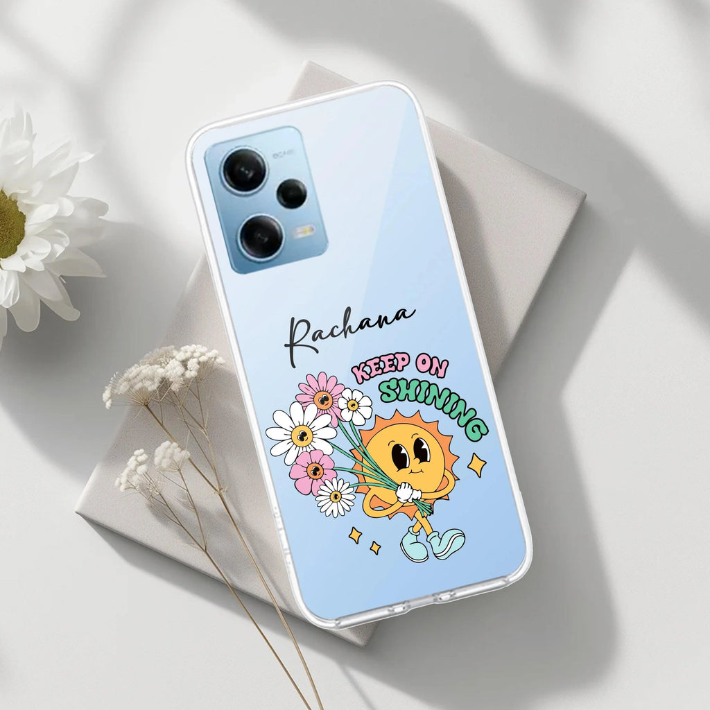 Keep Shining Customize Transparent Silicon Case For Redmi Note 14 Pro 5G