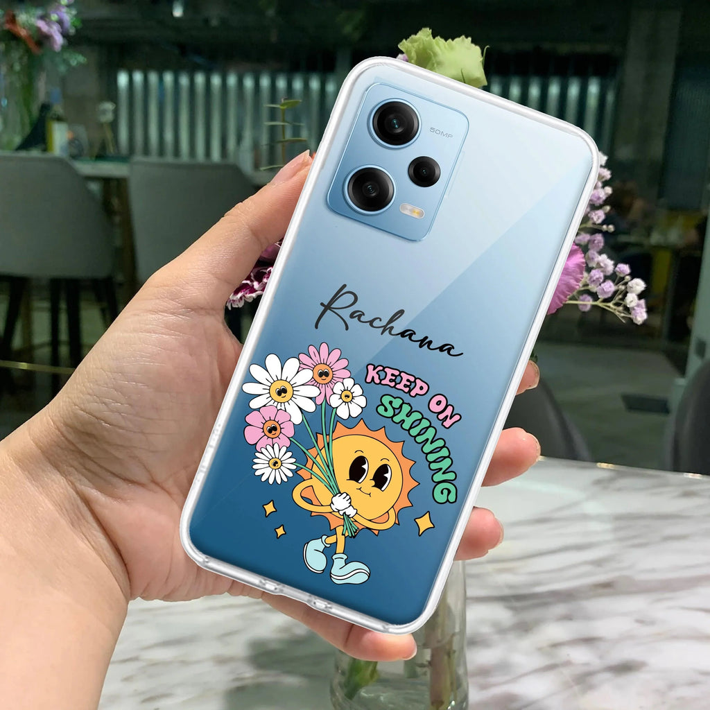 Keep Shining Customize Transparent Silicon Case For Redmi Note 9 Pro / Redmi Note 9 Pro Max / Redmi Note 10 lite