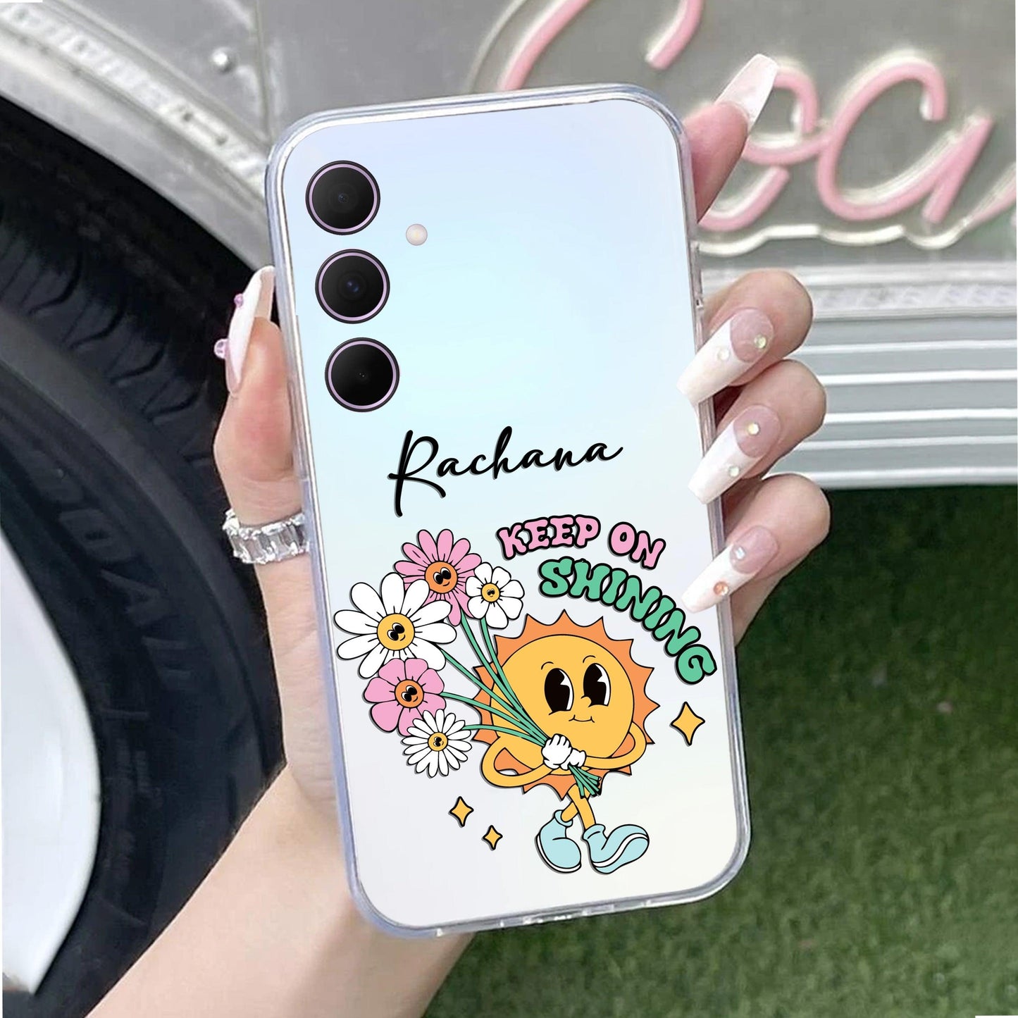 Keep Shining Customize Transparent Silicon Case For Samsung