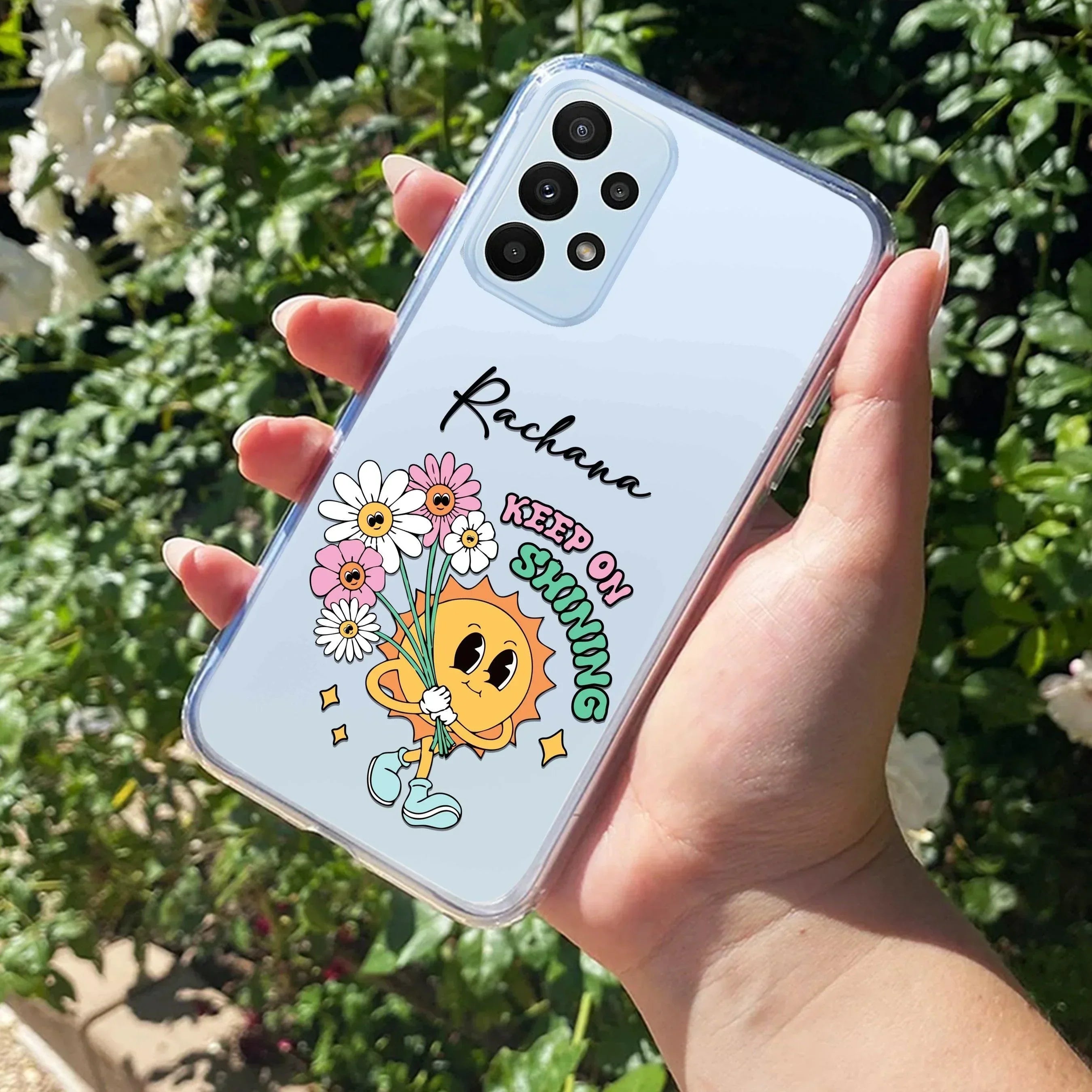 Keep Shining Customize Transparent Silicon Case For Samsung