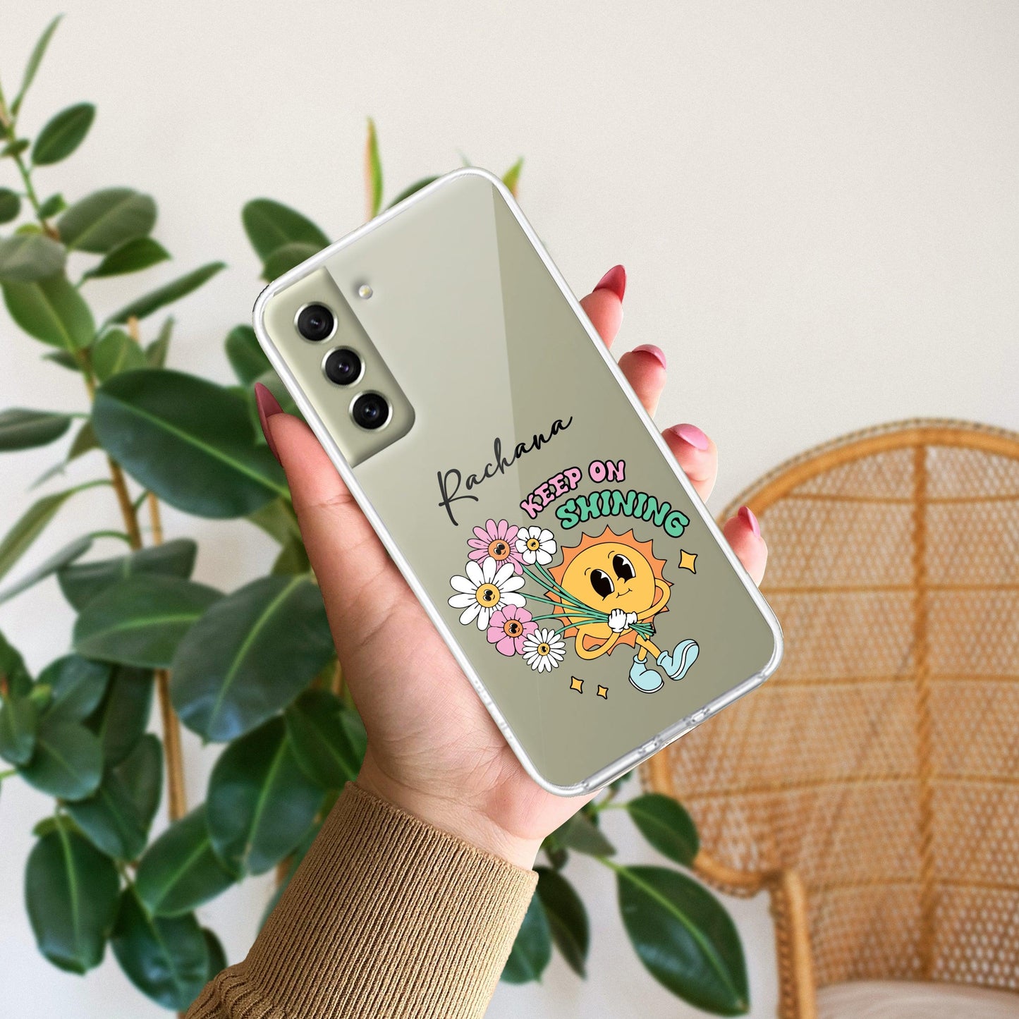 Keep Shining Customize Transparent Silicon Case For Samsung
