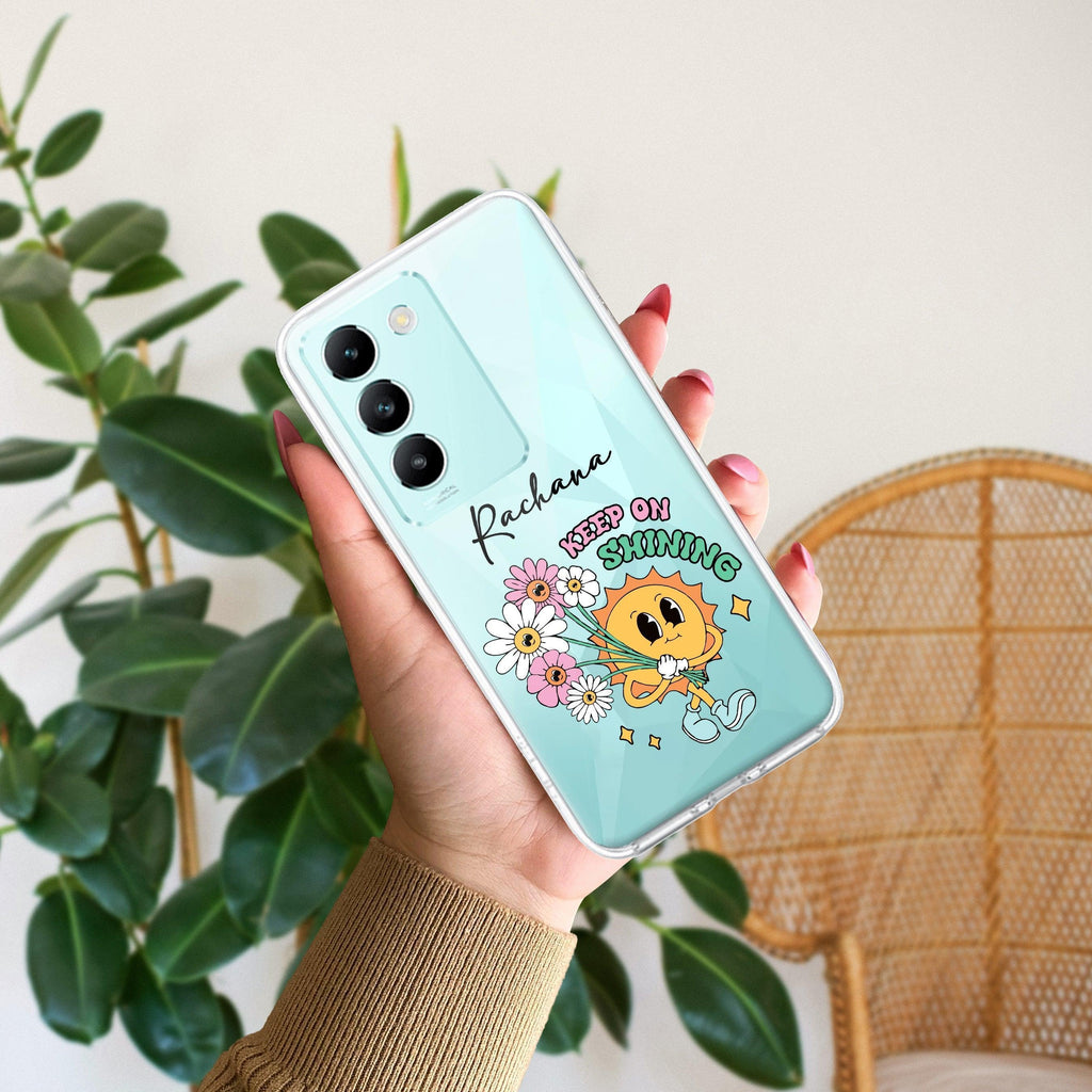 Keep Shining Customize Transparent Silicon Case For Vivo T2 Pro 5G