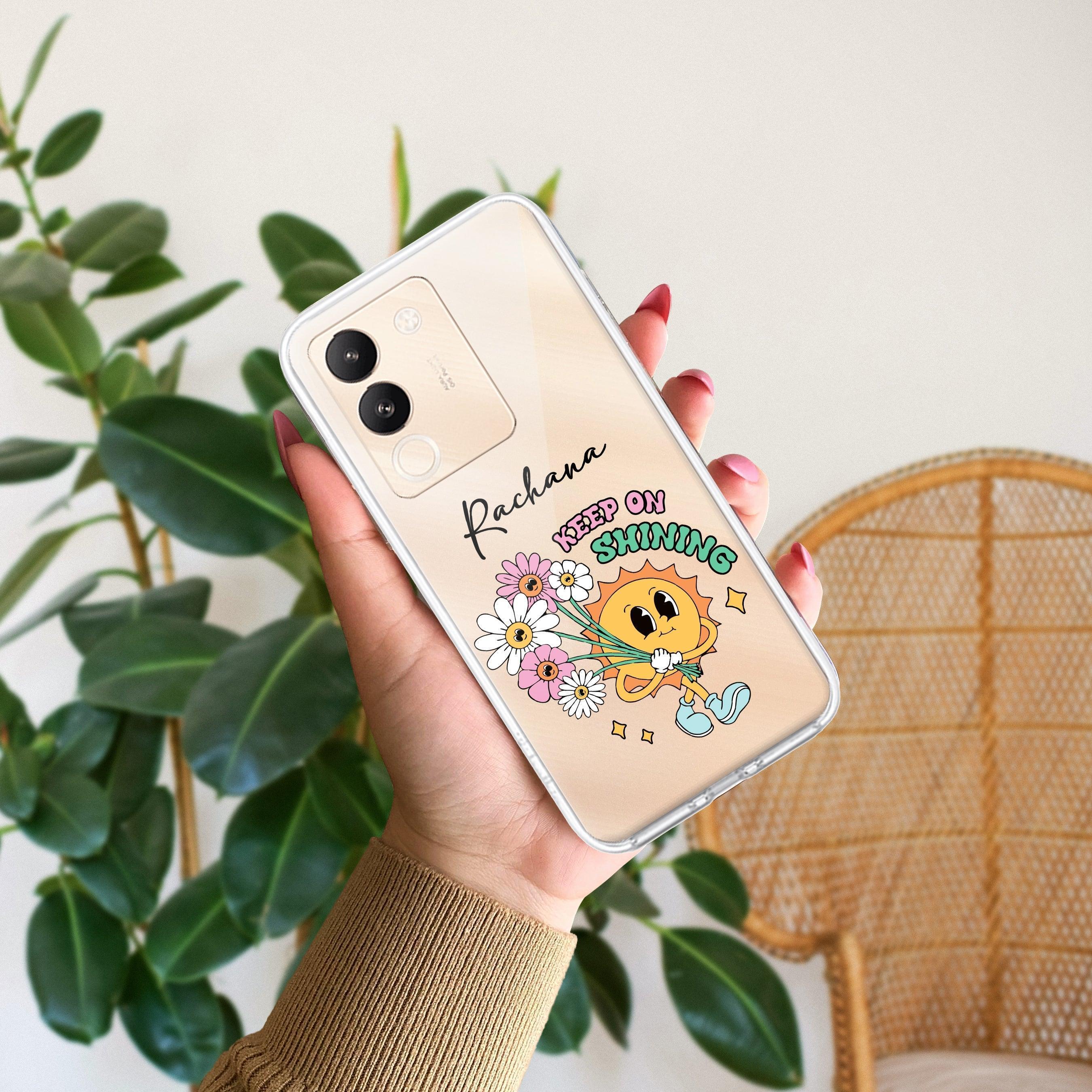 Keep Shining Customize Transparent Silicon Case For Vivo Y35