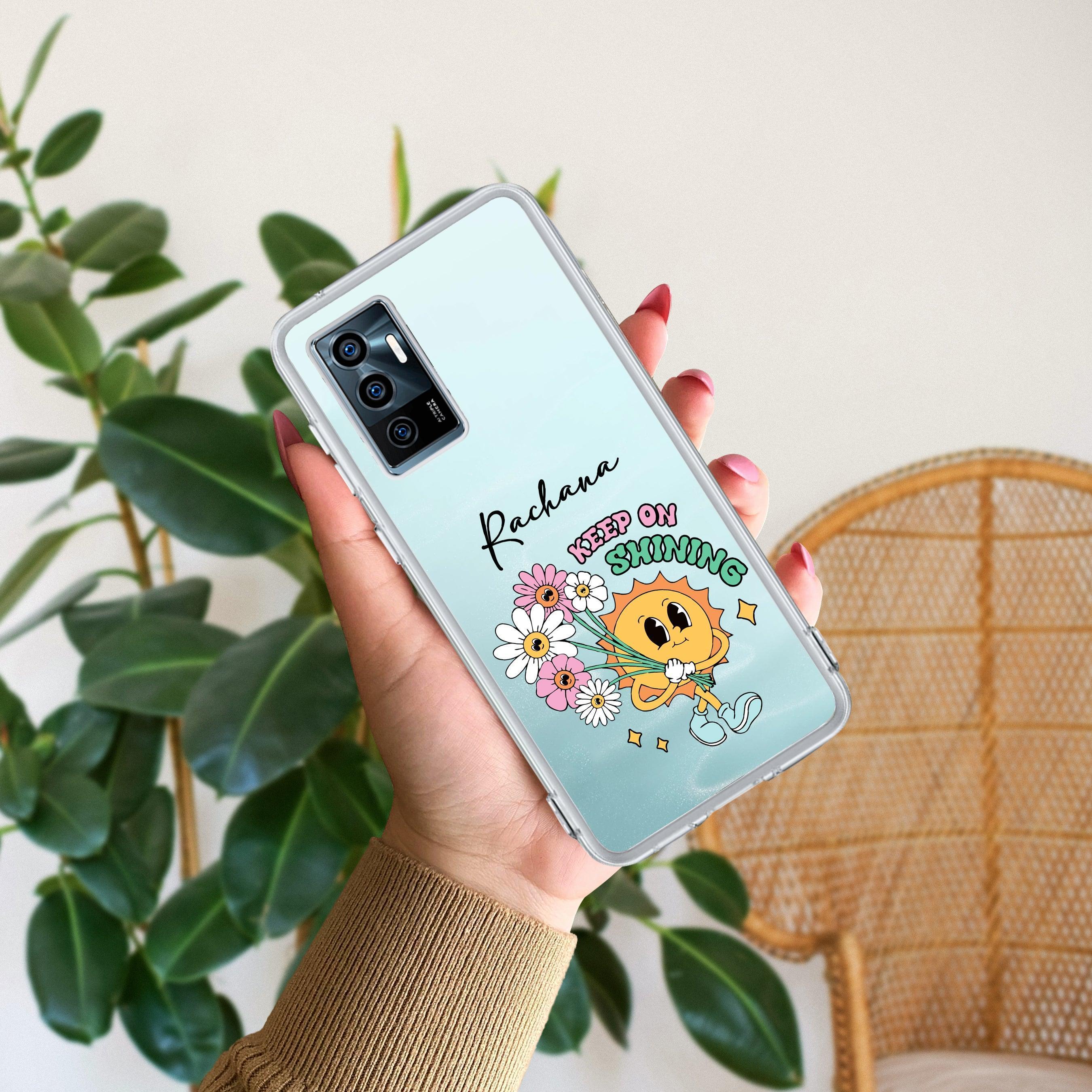 Keep Shining Customize Transparent Silicon Case For Vivo V25