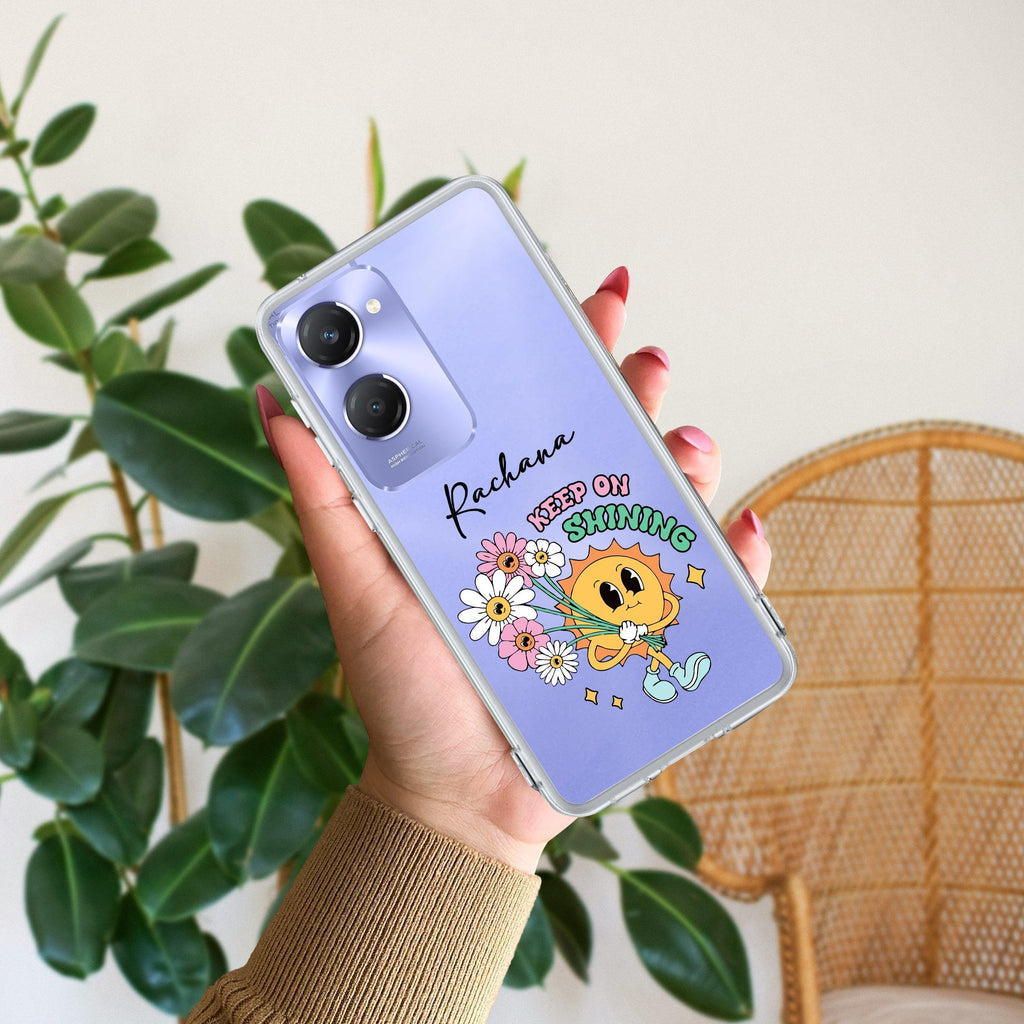 Keep Shining Customize Transparent Silicon Case For Vivo Y18 / Y18i