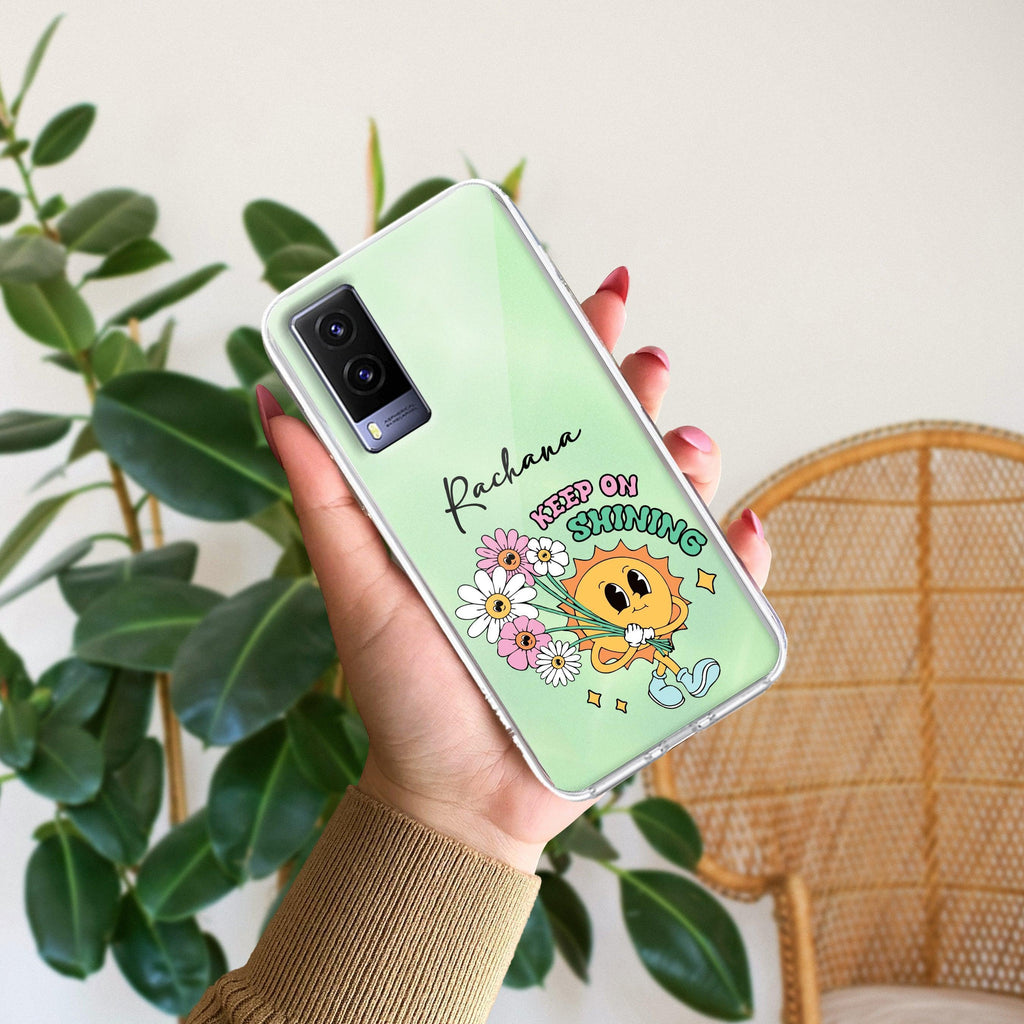Keep Shining Customize Transparent Silicon Case For Vivo V23 Pro 5G