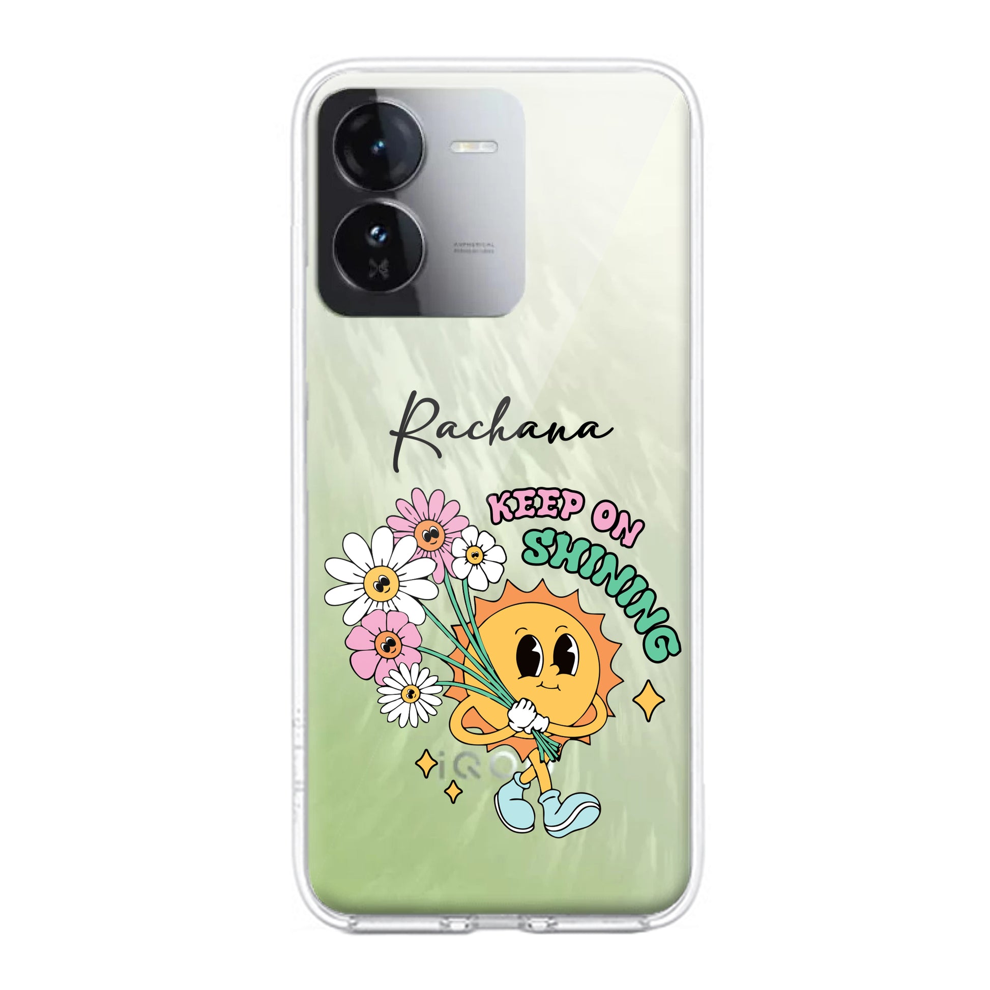 Keep Shining Customize Transparent Silicon Case For iQOO ShopOnCliQ