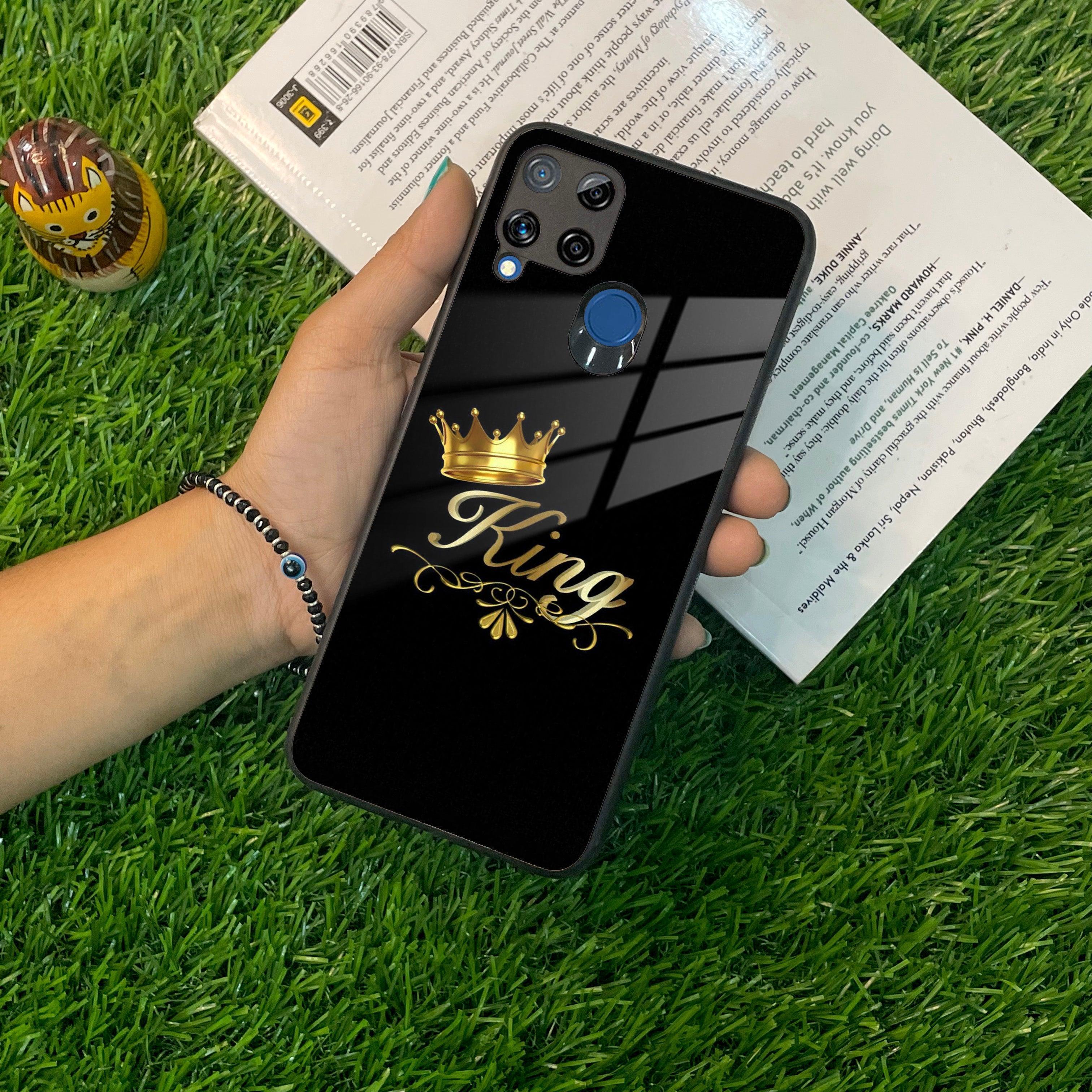 Cute King With Crown Glass Case For Realme/Narzo - ShopOnCliQ