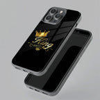 Cute King With Crown Glass Case For iQOO - ShopOnCliQ