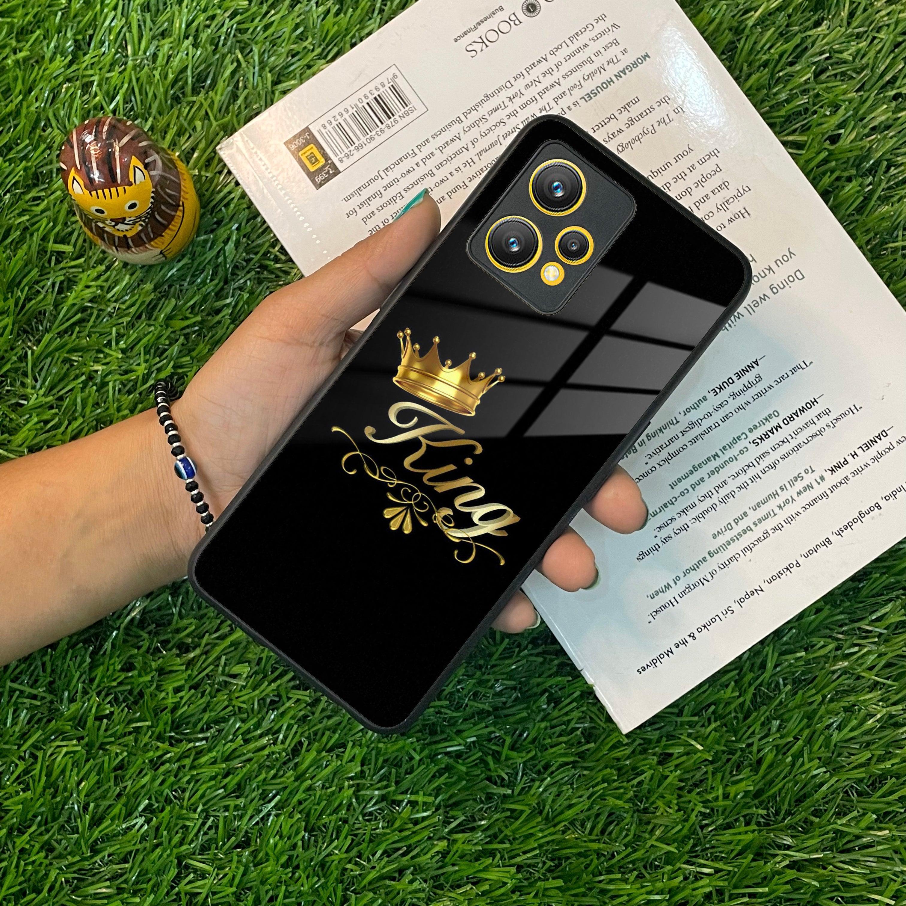 Cute King With Crown Glass Case For Realme/Narzo - ShopOnCliQ