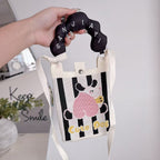 Cute Pog Knit Cloud Handle Phone Bag