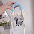 Gigi Giraffe Knit Cloud Handle Phone Bag