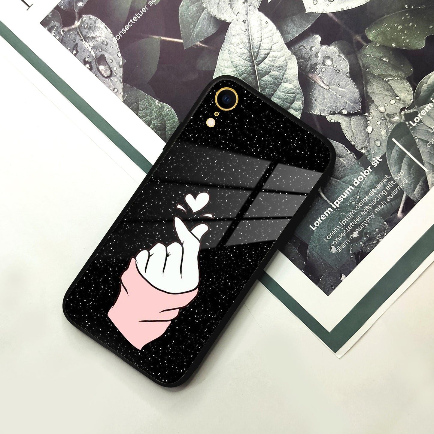 Kpop Love Glass Phone Case And Cover For iPhone