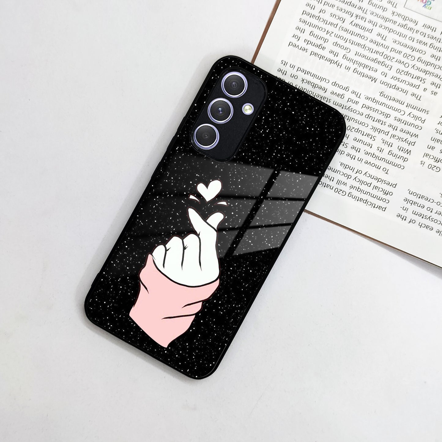 Kpop Love Glass Phone Case And Cover For Samsung