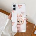 Labubu Anti Yellow Clear Case For iPhone 17