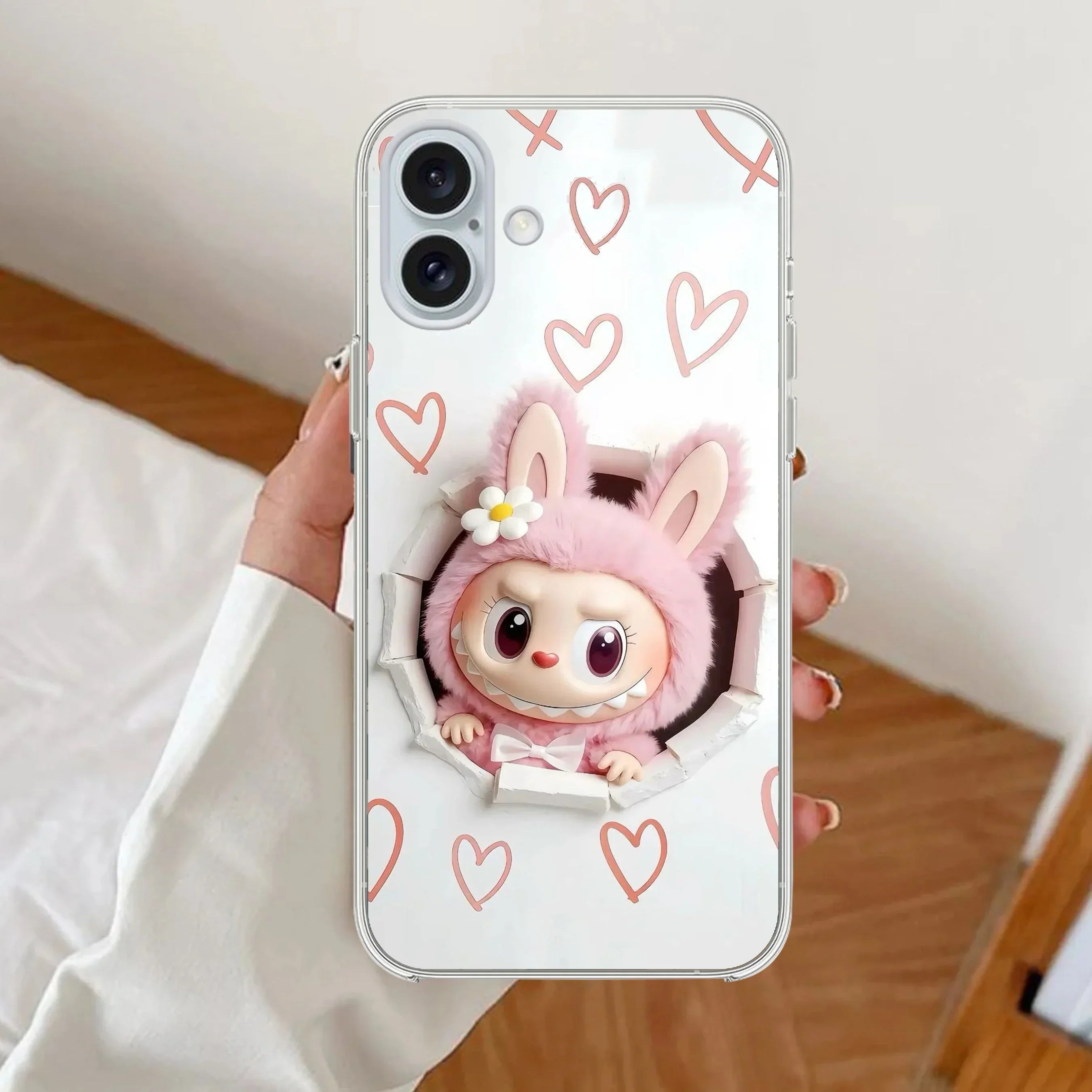 Labubu Trendy Transparent Silicon Case For Realme C73 5G