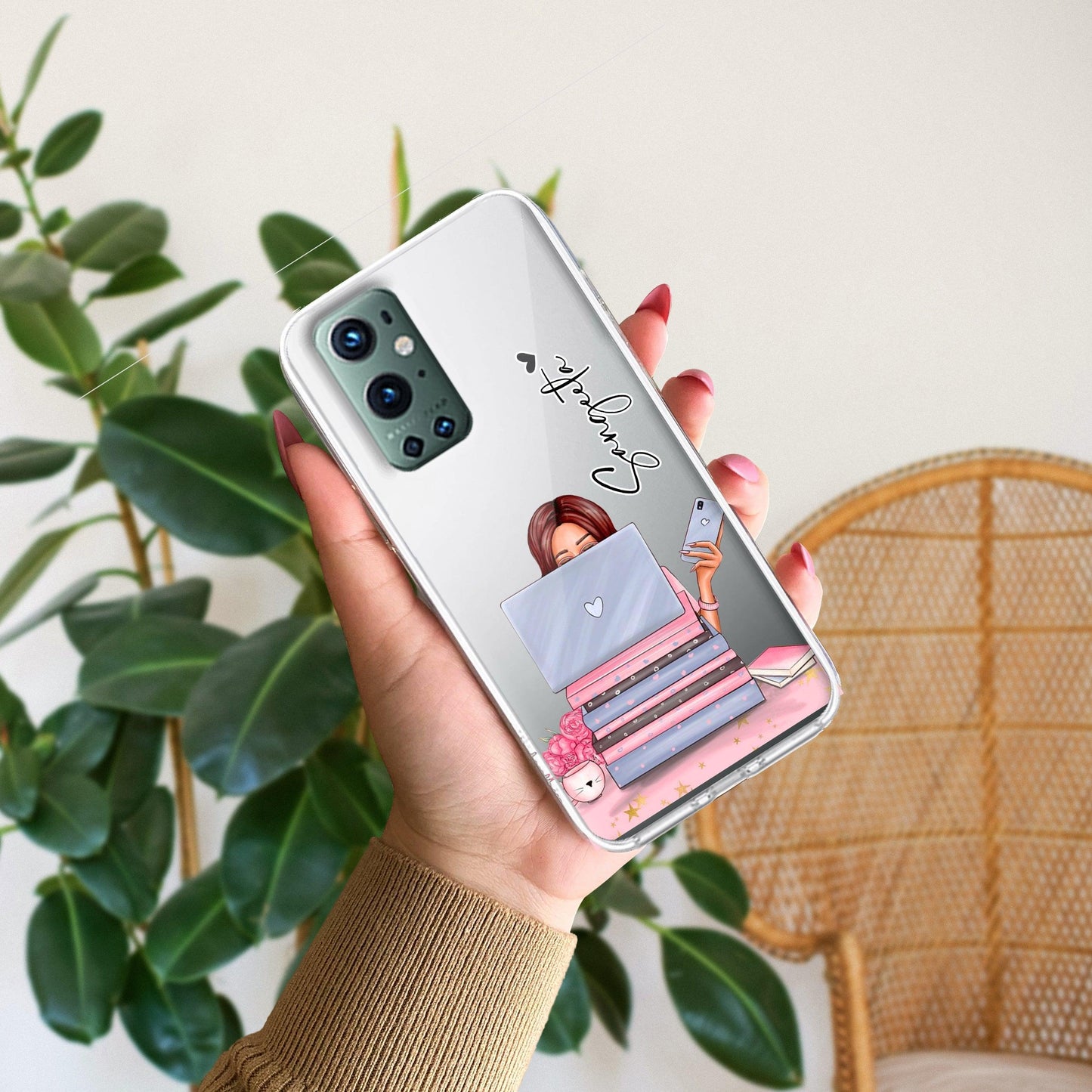 Lady Planner Customize Transparent Silicon Case For OnePlus