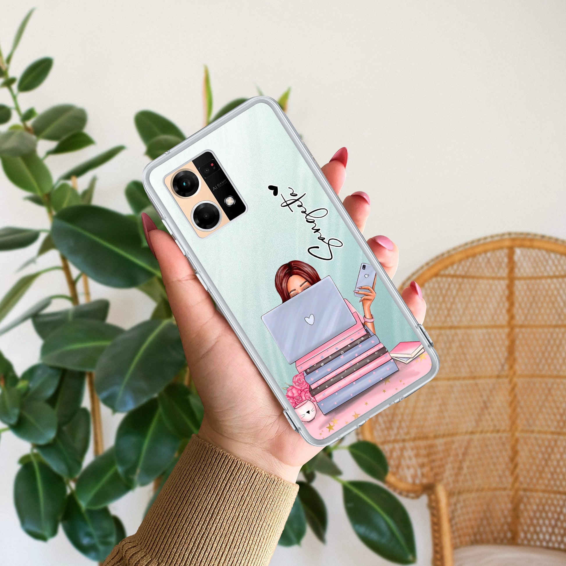 Lady Planner Customize Transparent Silicon Case For Oppo ShopOnCliQ