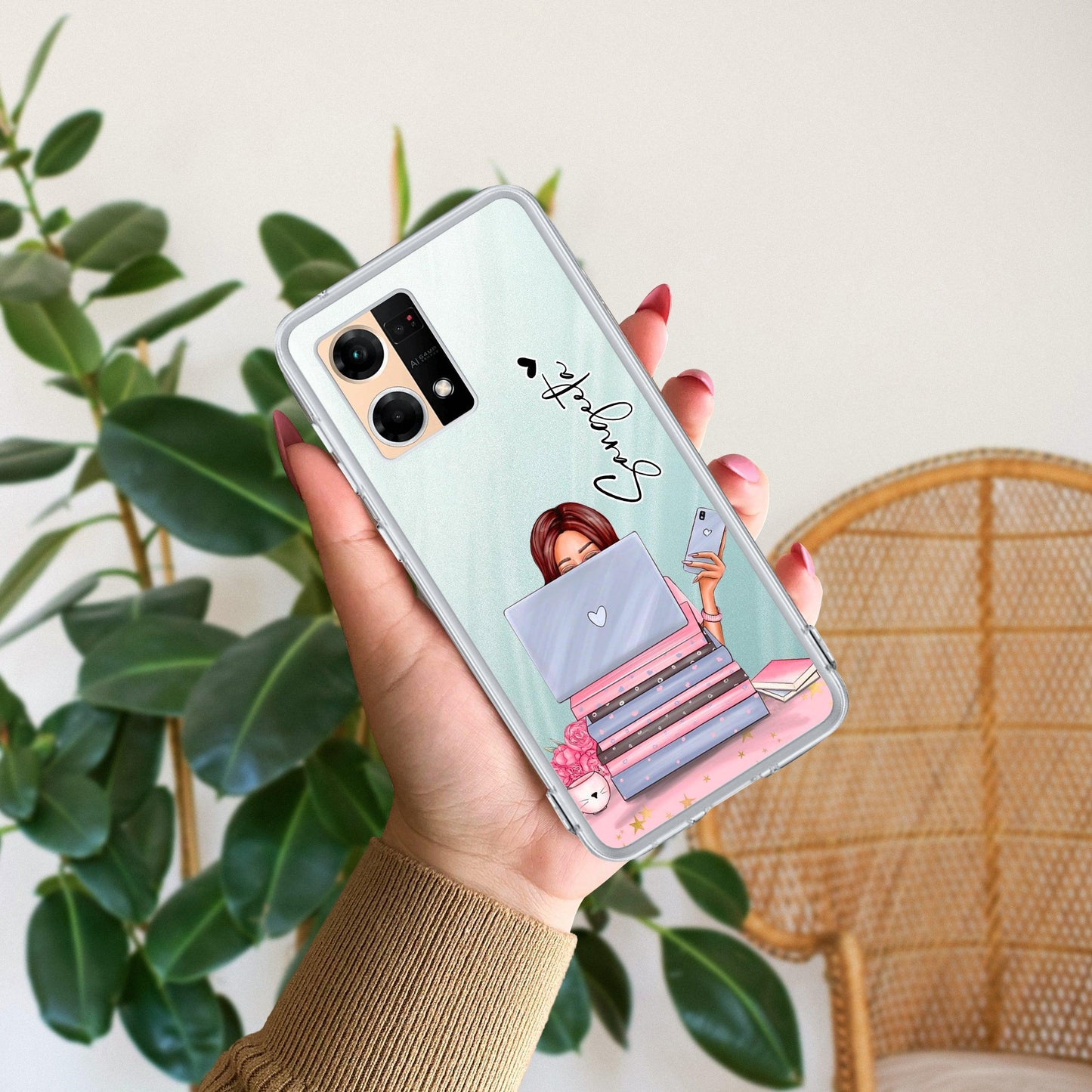 Lady Planner Customize Transparent Silicon Case For Oppo