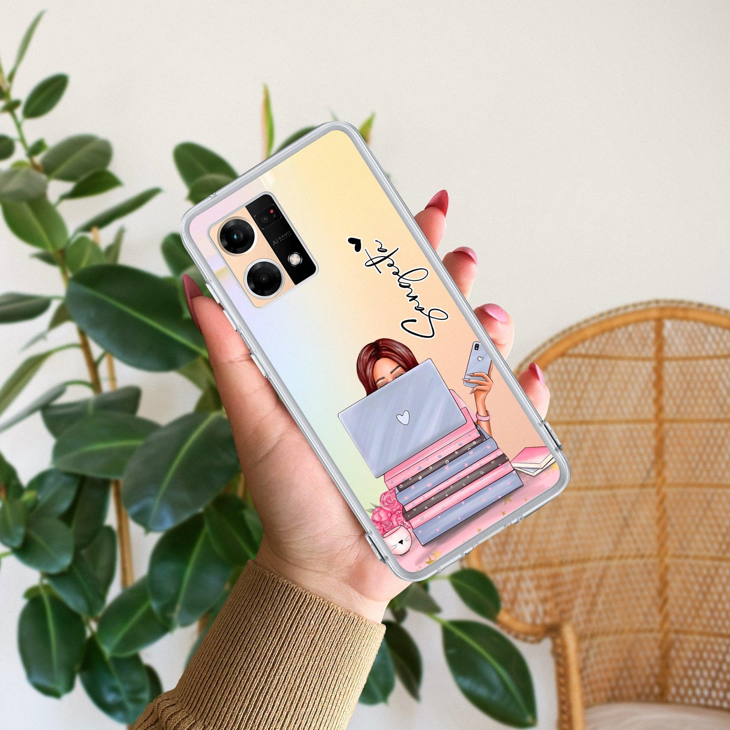 Lady Planner Customize Transparent Silicon Case For Oppo