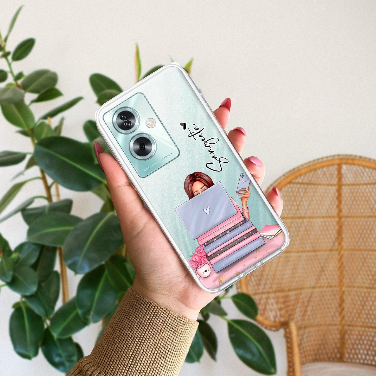 Lady Planner Customize Transparent Silicon Case For Oppo