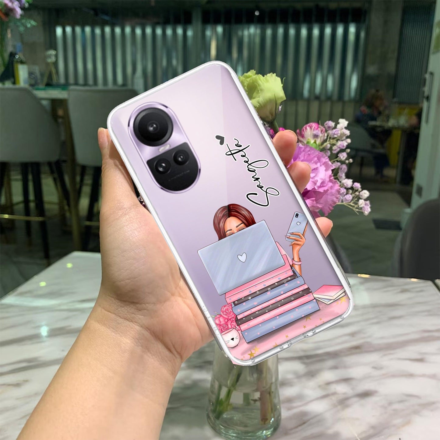 Lady Planner Customize Transparent Silicon Case For Oppo