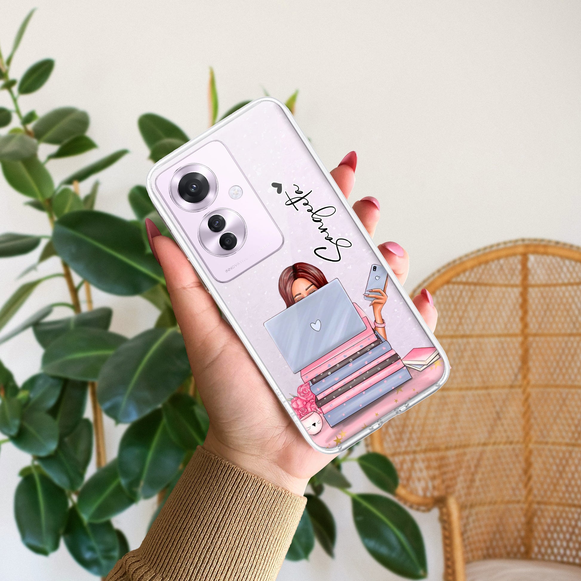 Lady Planner Customize Transparent Silicon Case For Oppo ShopOnCliQ