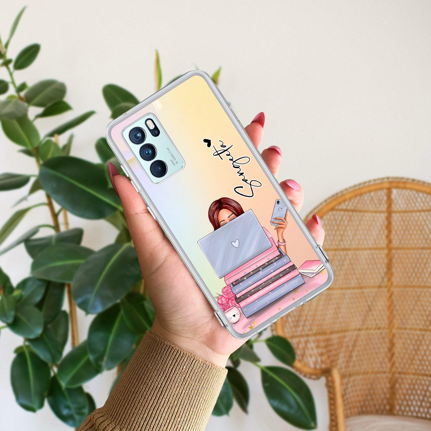 Lady Planner Customize Transparent Silicon Case For Oppo