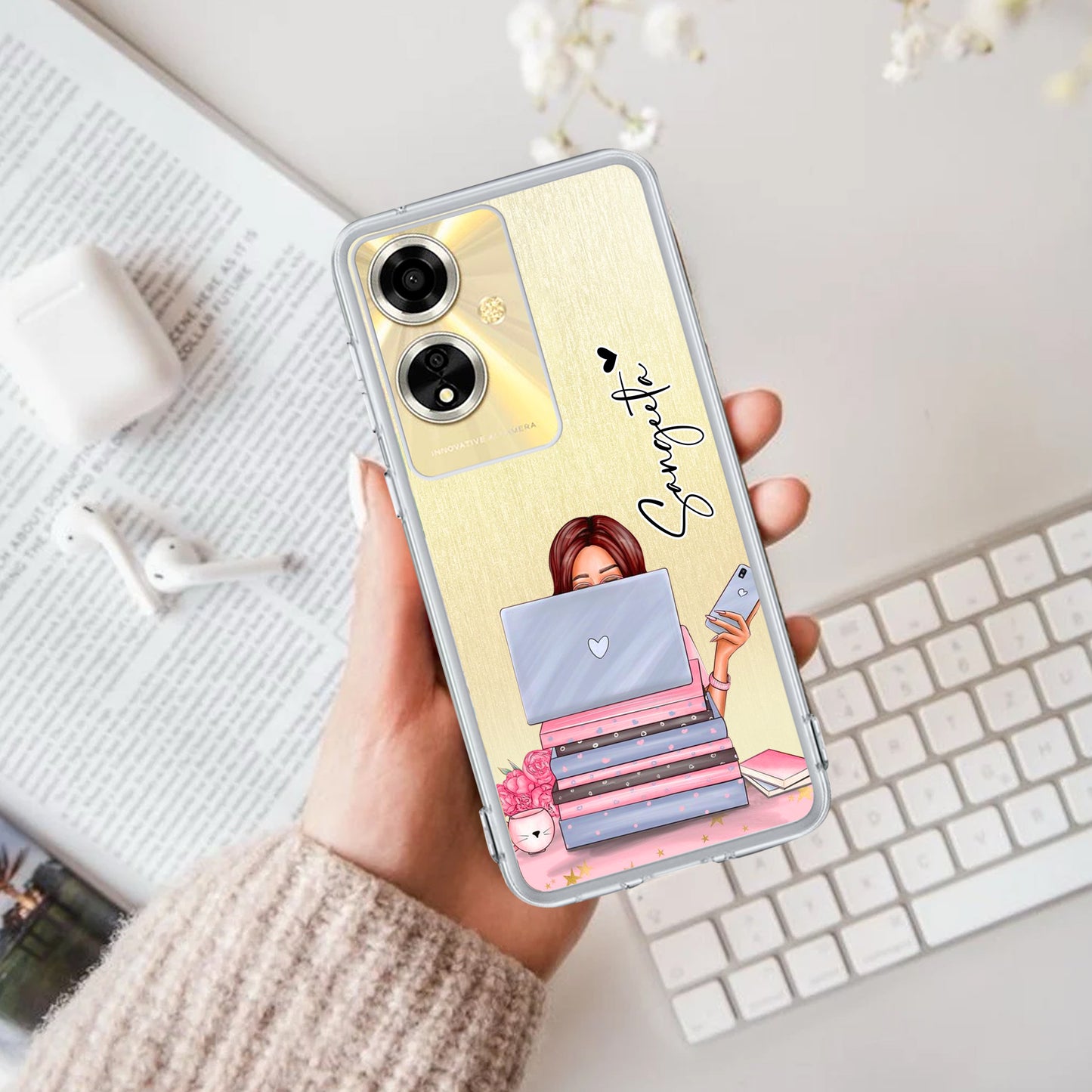 Lady Planner Customize Transparent Silicon Case For Oppo ShopOnCliQ