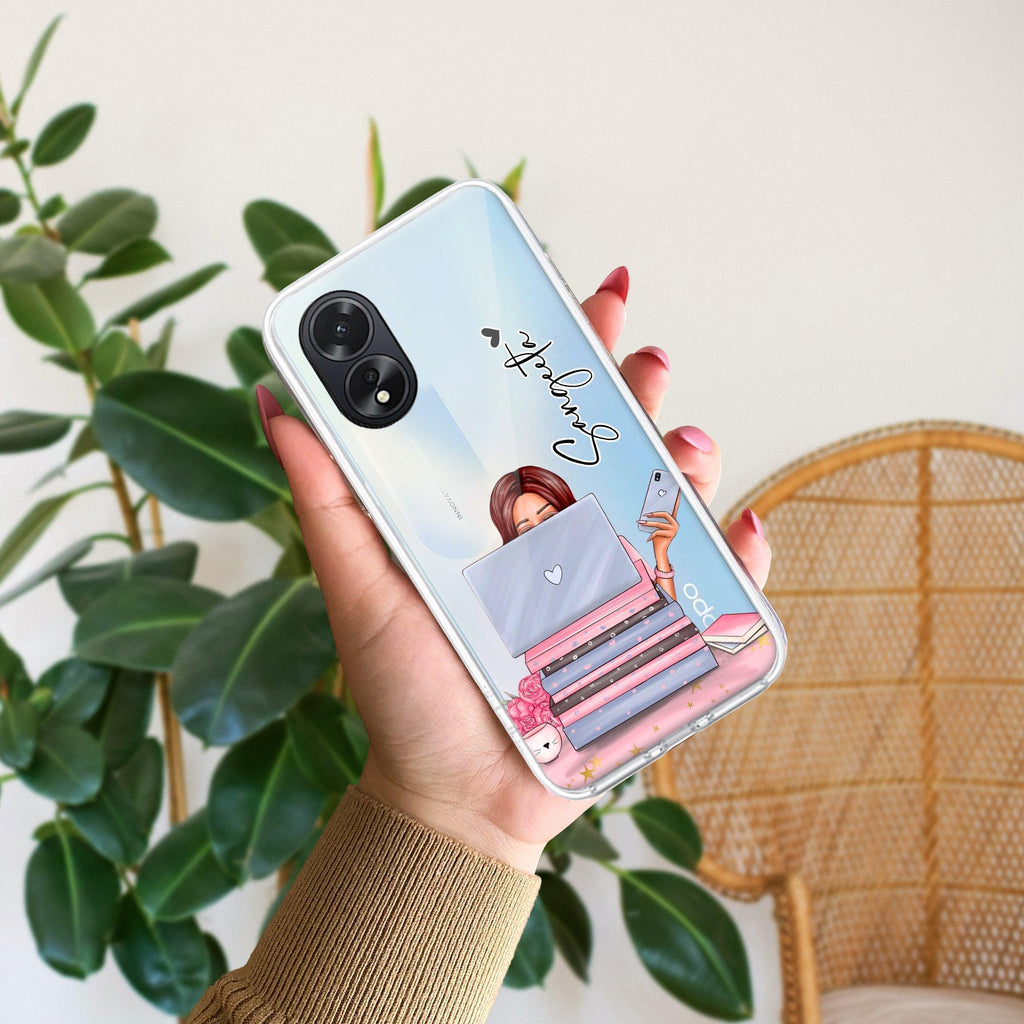 Lady Planner Customize Anti Yellow Case For Oppo A78 5G