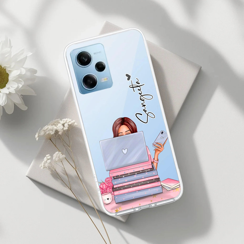 Lady Planner Customize Transparent Silicon Case For Redmi Note 9 Pro / Redmi Note 9 Pro Max / Redmi Note 10 lite