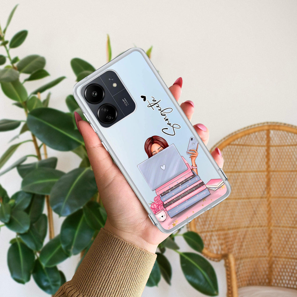 Lady Planner Customize Transparent Silicon Case For Mi 10i