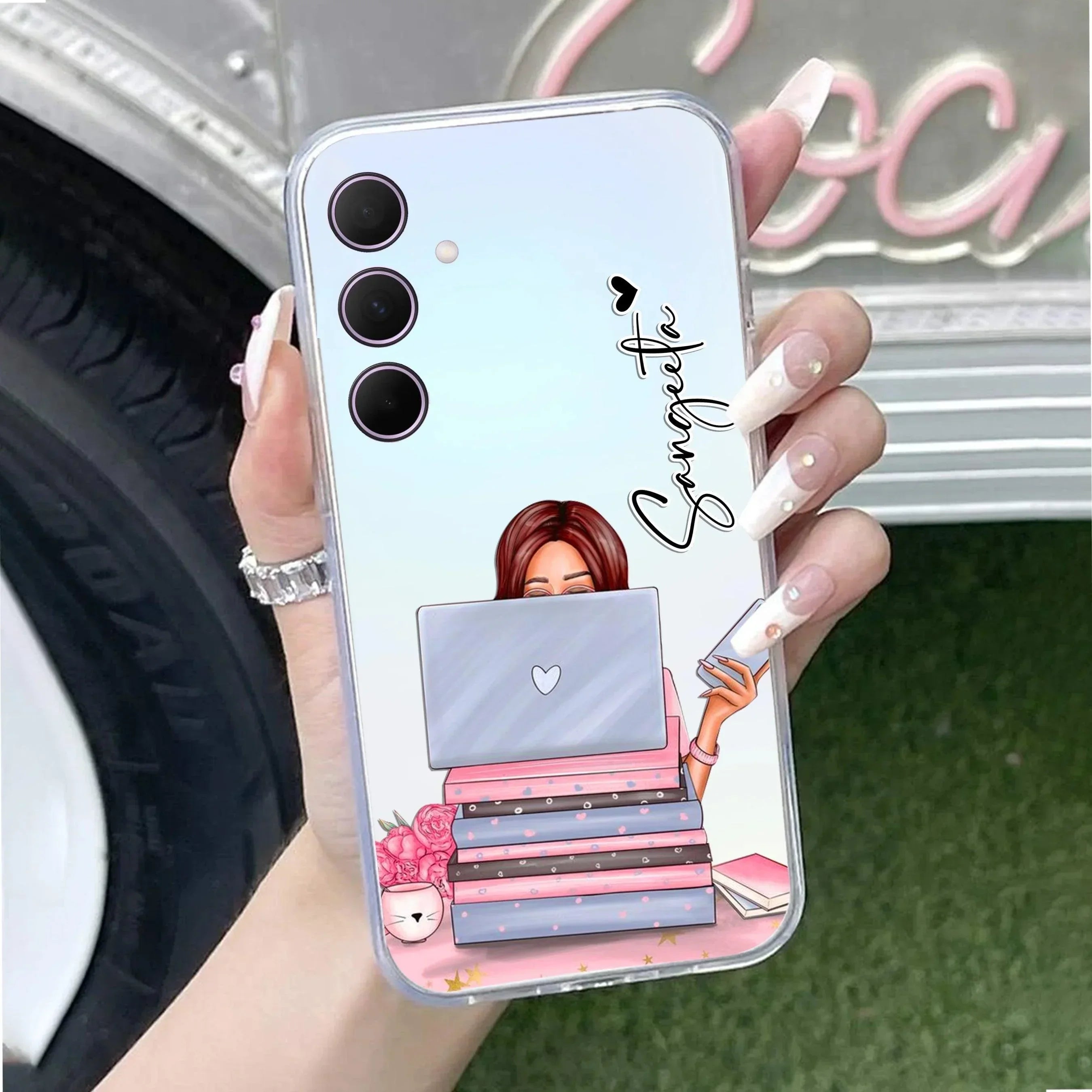 Lady Planner Customize Transparent Silicon Case For Samsung