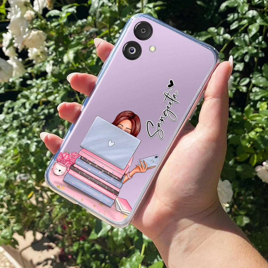 Lady Planner Customize Transparent Silicon Case For Samsung Galaxy A72